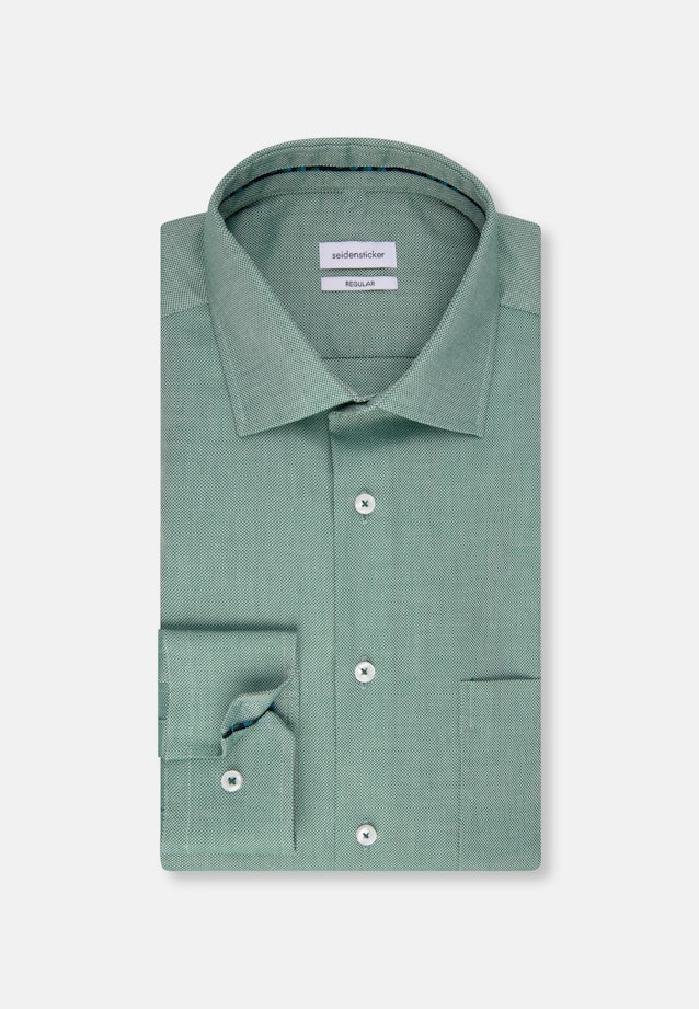 Regular Business shirt Uni in Green |  Seidensticker Onlineshop
