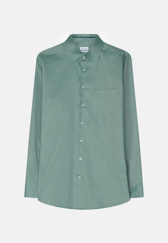Regular Business shirt Uni in Green |  Seidensticker Onlineshop