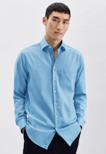 Regular Chemise d'affaires Uni in Turquoise |  Seidensticker Onlineshop