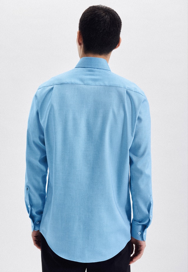 Regular Chemise d'affaires Uni in Turquoise |  Seidensticker Onlineshop