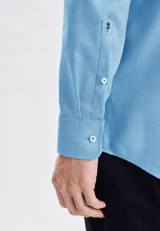 Regular Chemise d'affaires Uni in Turquoise |  Seidensticker Onlineshop