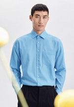 Regular Chemise d'affaires Uni in Turquoise |  Seidensticker Onlineshop