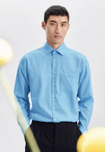 Regular Chemise d'affaires Uni in Turquoise |  Seidensticker Onlineshop