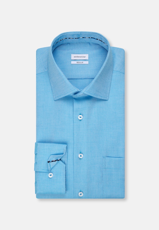 Regular Chemise d'affaires Uni in Turquoise |  Seidensticker Onlineshop