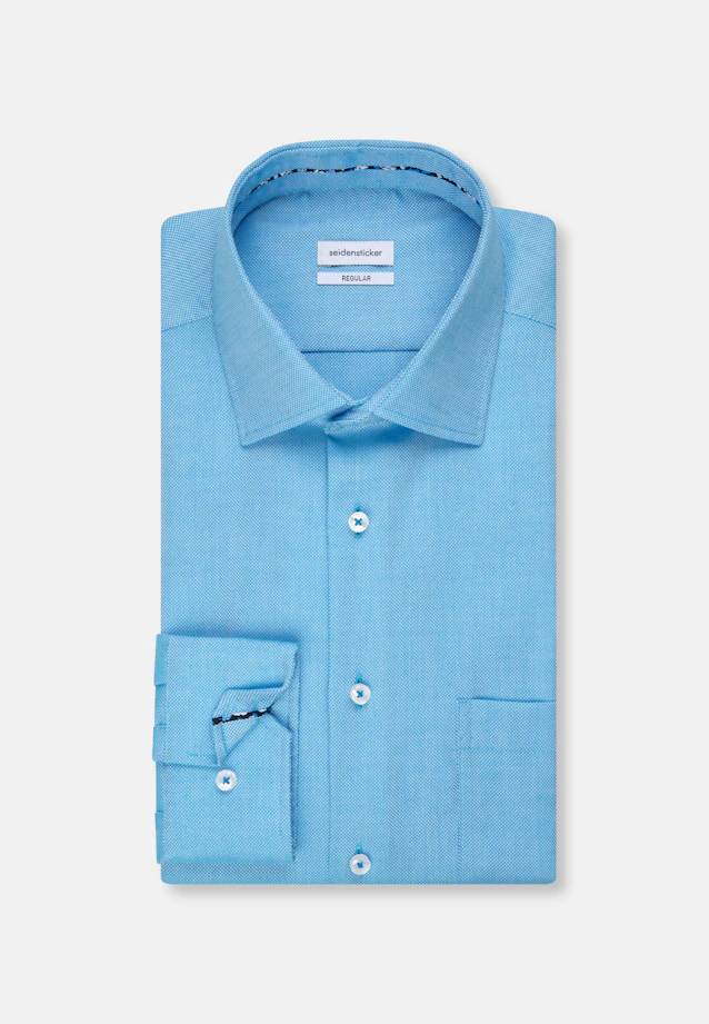 Regular Chemise d'affaires Uni in Turquoise |  Seidensticker Onlineshop