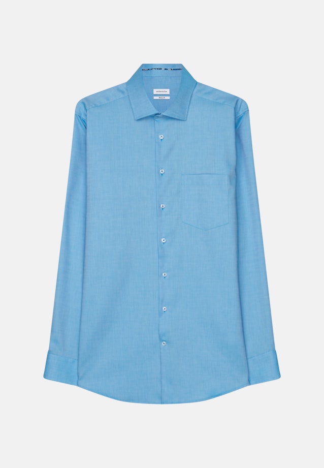 Regular Chemise d'affaires Uni in Turquoise |  Seidensticker Onlineshop