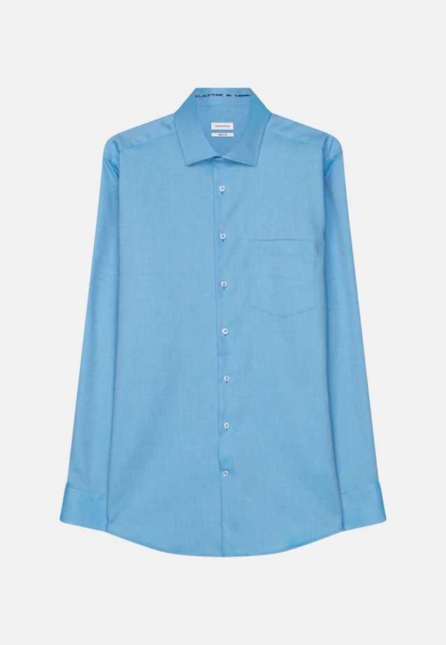 Regular Chemise d'affaires Uni in Turquoise |  Seidensticker Onlineshop