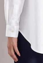 Regular fit Hemdbluse Uni in Weiß |  Seidensticker Onlineshop