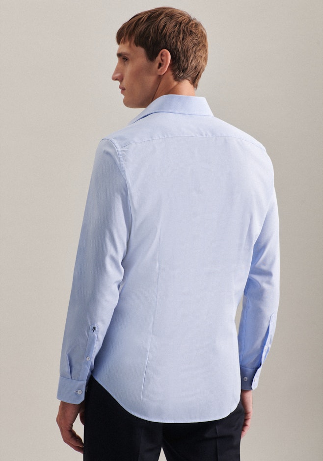 Slim Business Hemd Karo in Hellblau | Seidensticker Onlineshop