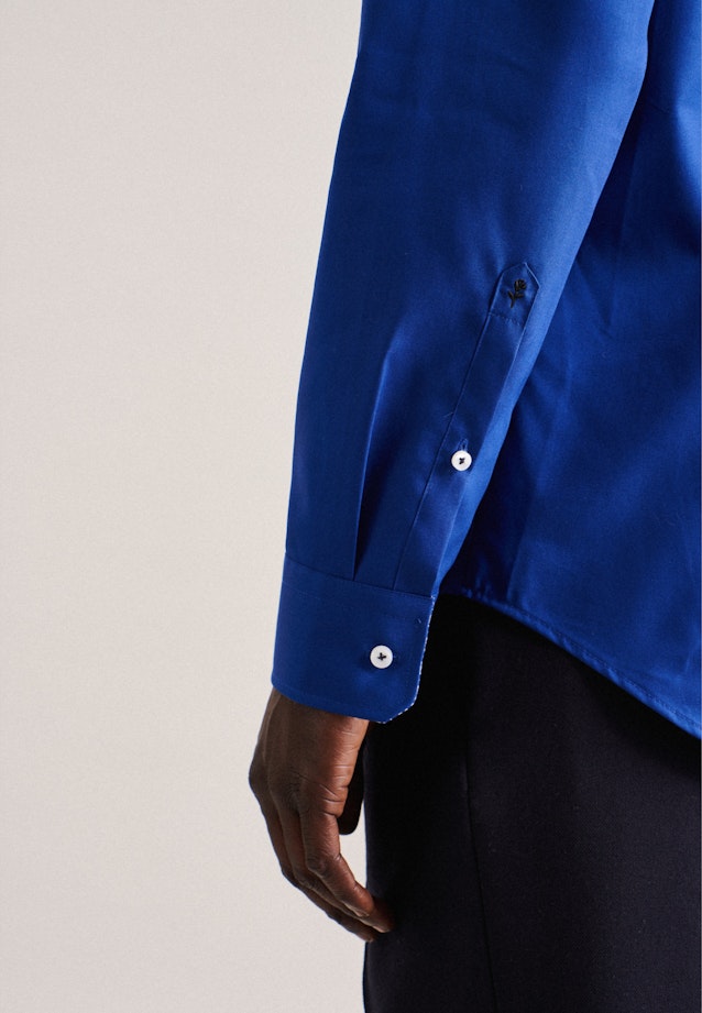 Slim Business shirt Uni in Medium Blue |  Seidensticker Onlineshop