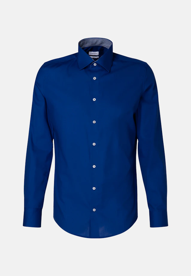 Slim Chemise d'affaires Uni in Bleu Moyen |  Seidensticker Onlineshop