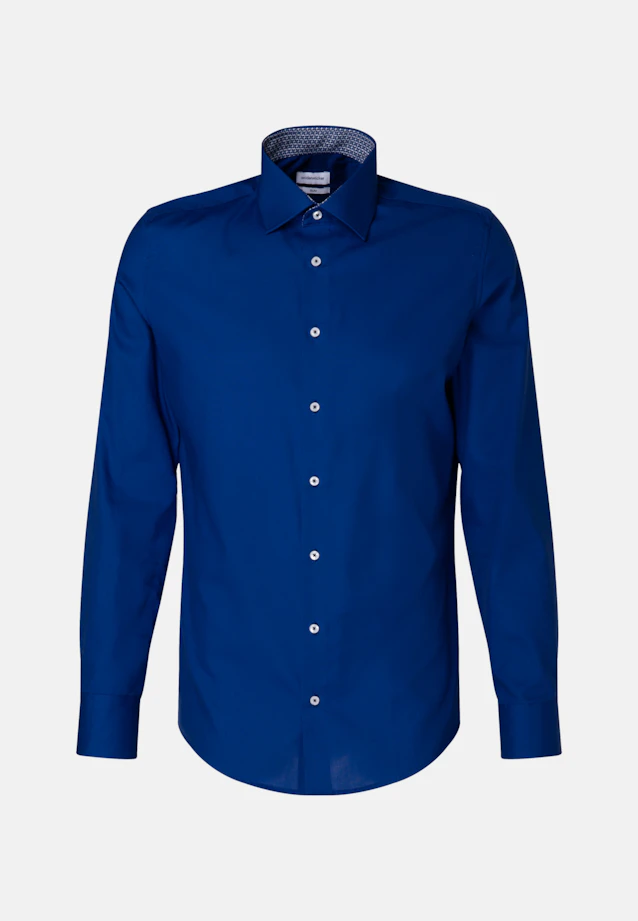 Slim Chemise d'affaires Uni in Bleu Moyen |  Seidensticker Onlineshop