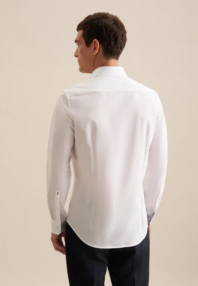 Slim Business Hemd Uni in Weiß |  Seidensticker Onlineshop