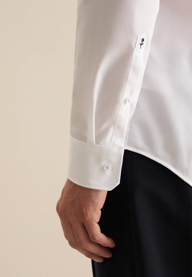 Slim Chemise d'affaires Uni in Blanc |  Seidensticker Onlineshop