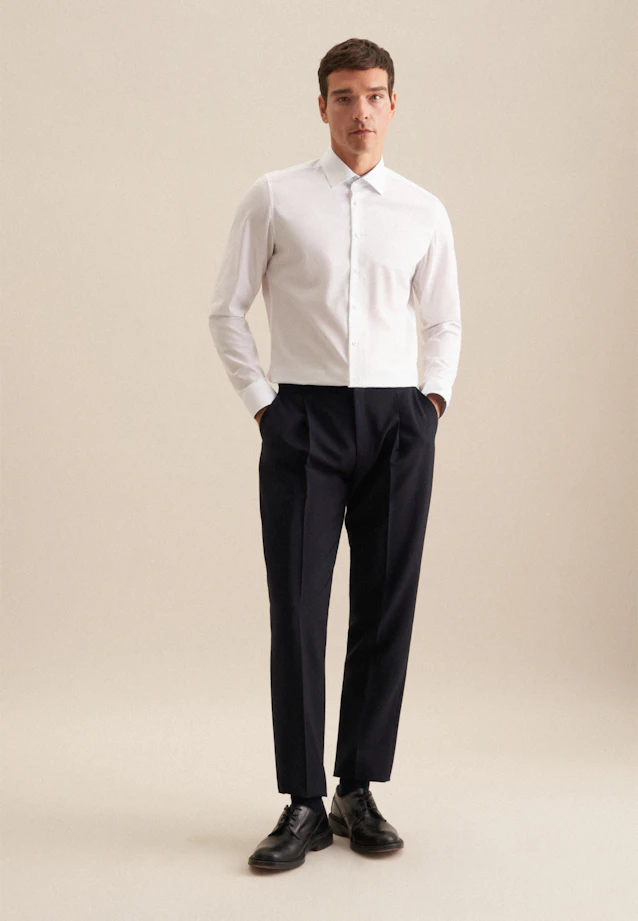 Slim Business Hemd Uni in Weiß |  Seidensticker Onlineshop