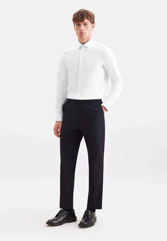 Slim Business Hemd Uni in Weiß |  Seidensticker Onlineshop