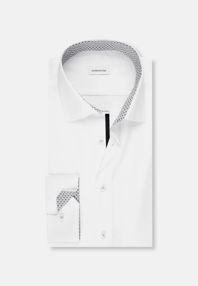 Slim Business Hemd Uni in Weiß |  Seidensticker Onlineshop