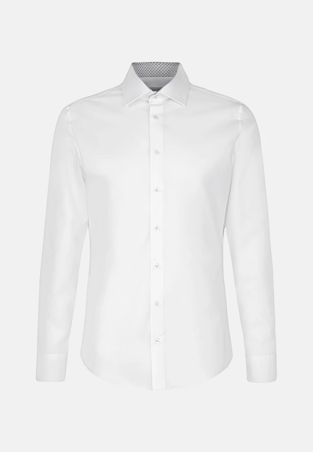 Slim Business Hemd Uni in Weiß |  Seidensticker Onlineshop