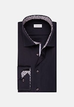 Chemise Business Slim Popeline Col Kent in Bleu Foncé |  Seidensticker Onlineshop