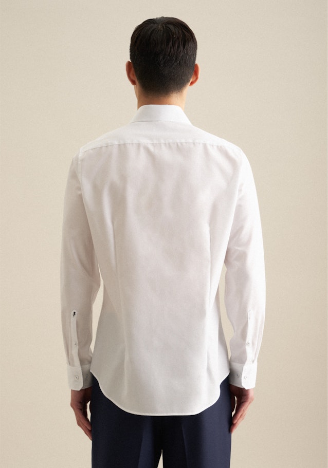 Bügelfreies Popeline Business Hemd in Slim mit Kentkragen in Weiß |  Seidensticker Onlineshop