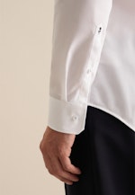 Chemise Business Slim Popeline Col Kent in Blanc |  Seidensticker Onlineshop