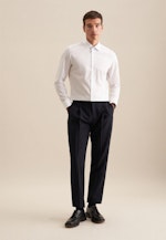 Chemise Business Slim Popeline Col Kent in Blanc |  Seidensticker Onlineshop