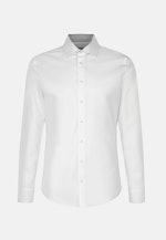 Chemise Business Slim Popeline Col Kent in Blanc |  Seidensticker Onlineshop