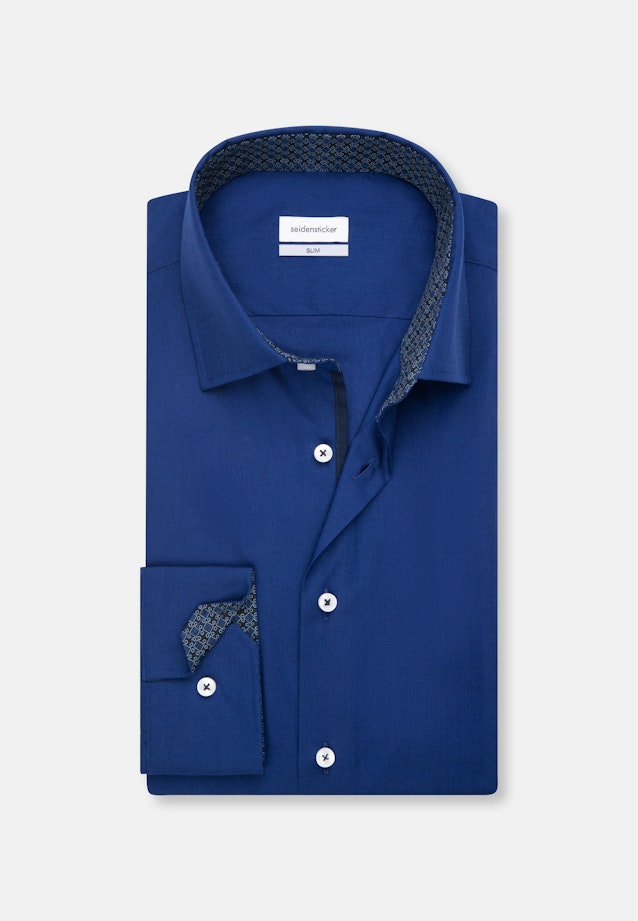 Slim Chemise d'affaires Uni in Bleu Foncé |  Seidensticker Onlineshop