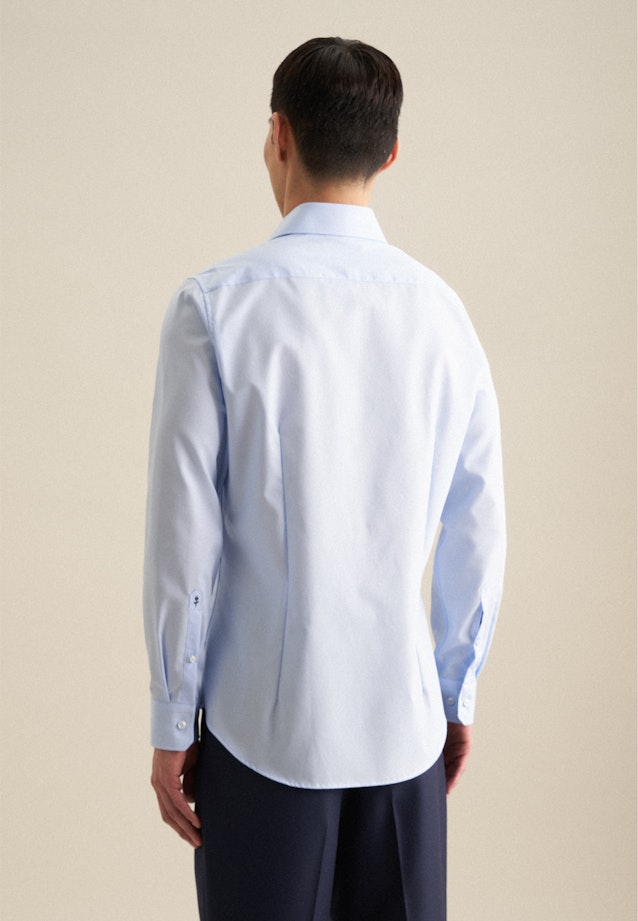 Slim Business Hemd Uni in Mittelblau |  Seidensticker Onlineshop