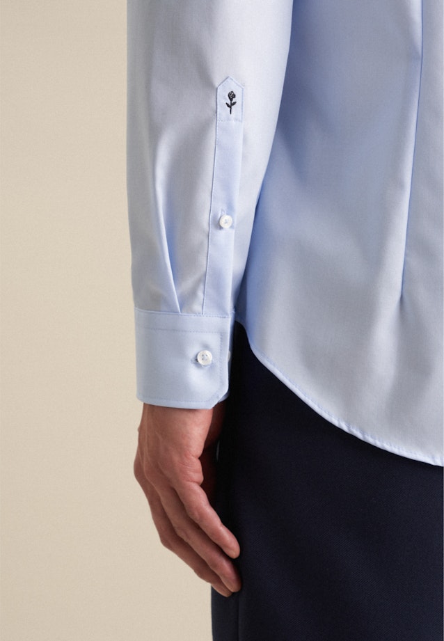 Slim Business Hemd Uni in Mittelblau |  Seidensticker Onlineshop