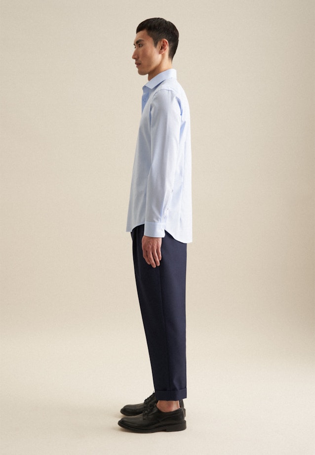 Slim Business Hemd Uni in Mittelblau |  Seidensticker Onlineshop