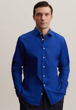 Chemise Business Shaped Popeline Col Kent in Bleu Moyen |  Seidensticker Onlineshop