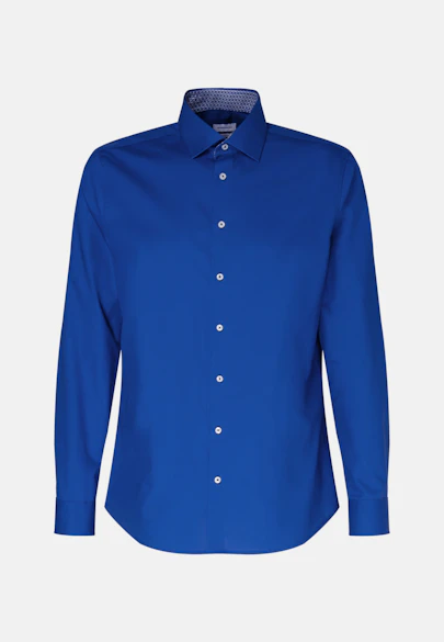 Shaped Chemise d'affaires Uni in Bleu Moyen |  Seidensticker Onlineshop