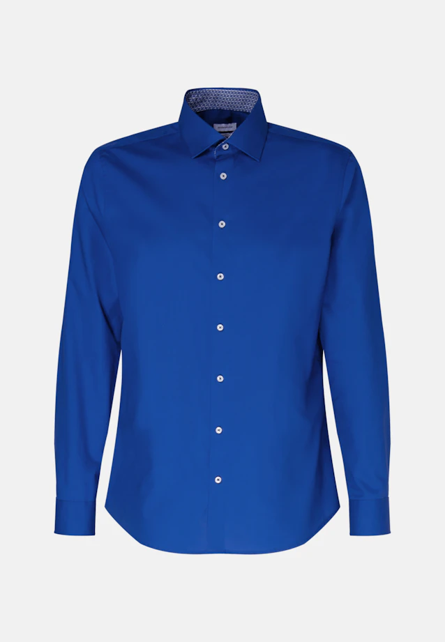 Shaped Chemise d'affaires Uni in Bleu Moyen |  Seidensticker Onlineshop