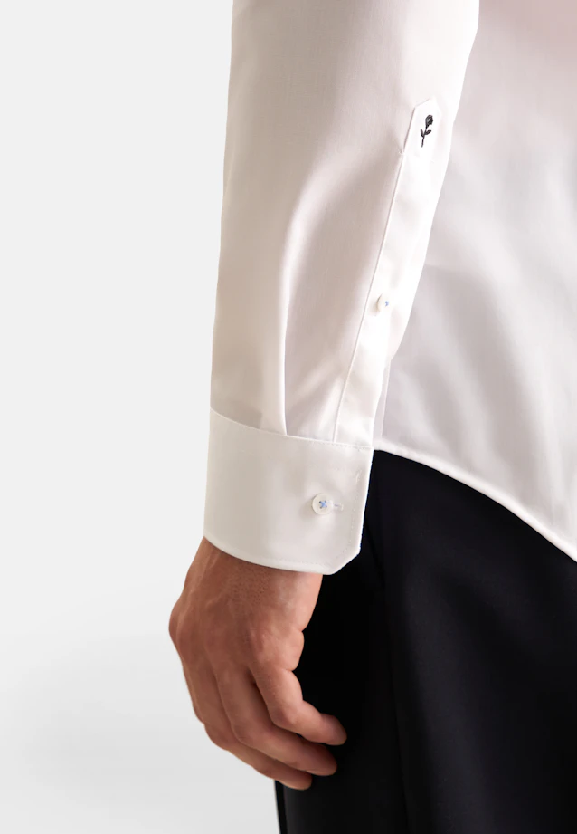 Shaped Business shirt Uni in White |  Seidensticker Onlineshop