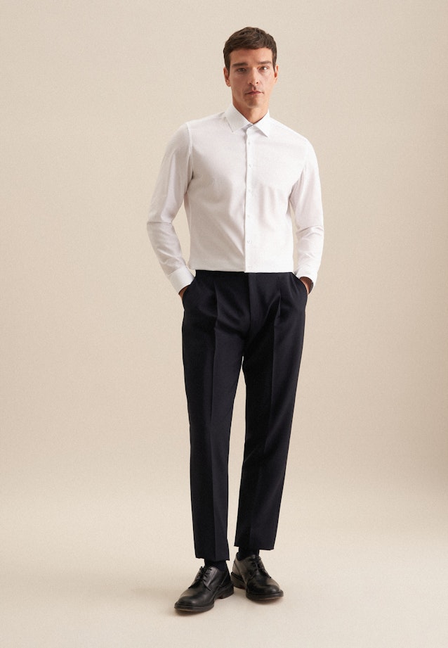 Shaped Business shirt Uni in White |  Seidensticker Onlineshop
