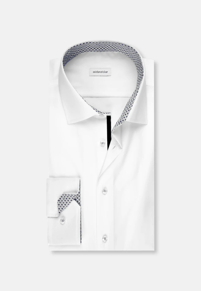 Shaped Business Hemd Uni in Weiß | Seidensticker Onlineshop