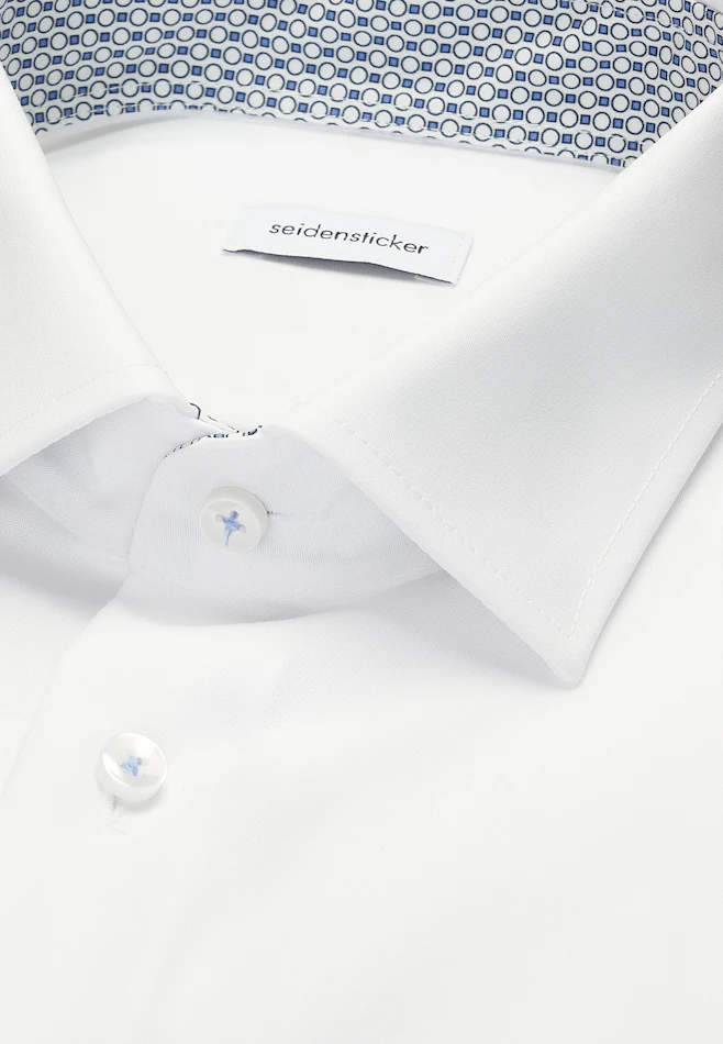 Shaped Business shirt Uni in White | Seidensticker online shop