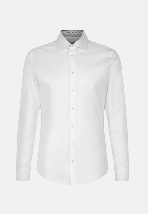 Shaped Business shirt Uni in White |  Seidensticker Onlineshop