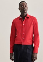 Non-iron Poplin Business Shirt in Shaped with Kent-Collar in Red |  Seidensticker Onlineshop