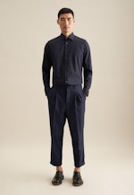 Shaped Business shirt Uni in Dark blue |  Seidensticker Onlineshop