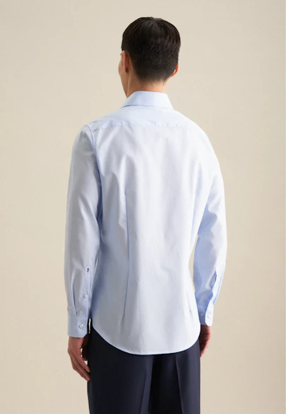 Shaped Business shirt Uni in Medium Blue |  Seidensticker Onlineshop