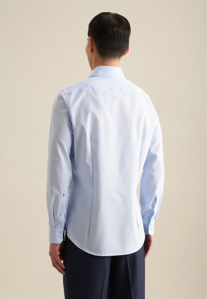 Shaped Business Hemd Uni in Mittelblau | Seidensticker Onlineshop