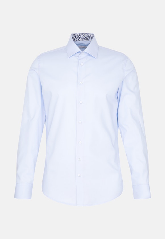 Shaped Chemise d'affaires Uni in Bleu Moyen |  Seidensticker Onlineshop