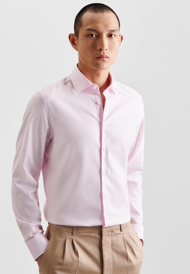 Shaped Business Hemd Uni in Rosa | Seidensticker Onlineshop