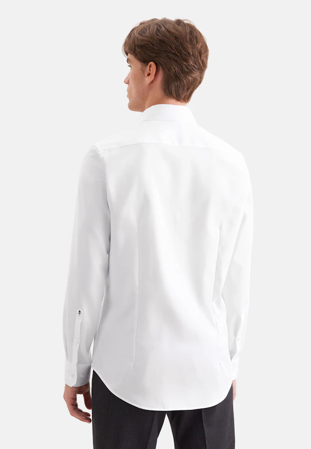 Shaped Business shirt Uni in White |  Seidensticker Onlineshop