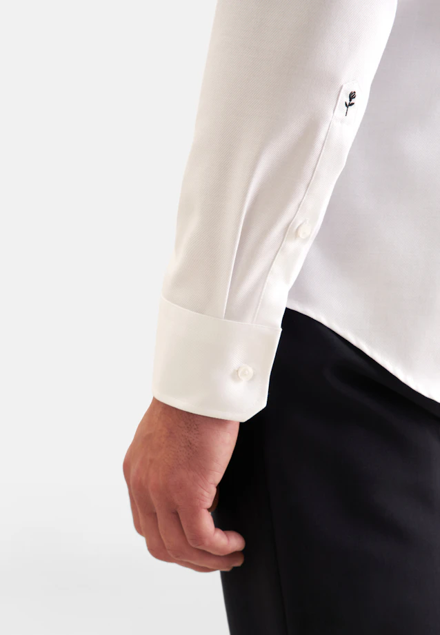 Shaped Business Hemd Uni in Weiß |  Seidensticker Onlineshop