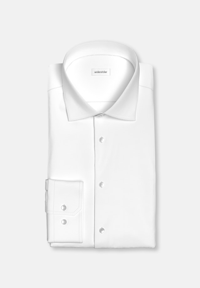 Shaped Business Hemd Uni in Weiß |  Seidensticker Onlineshop