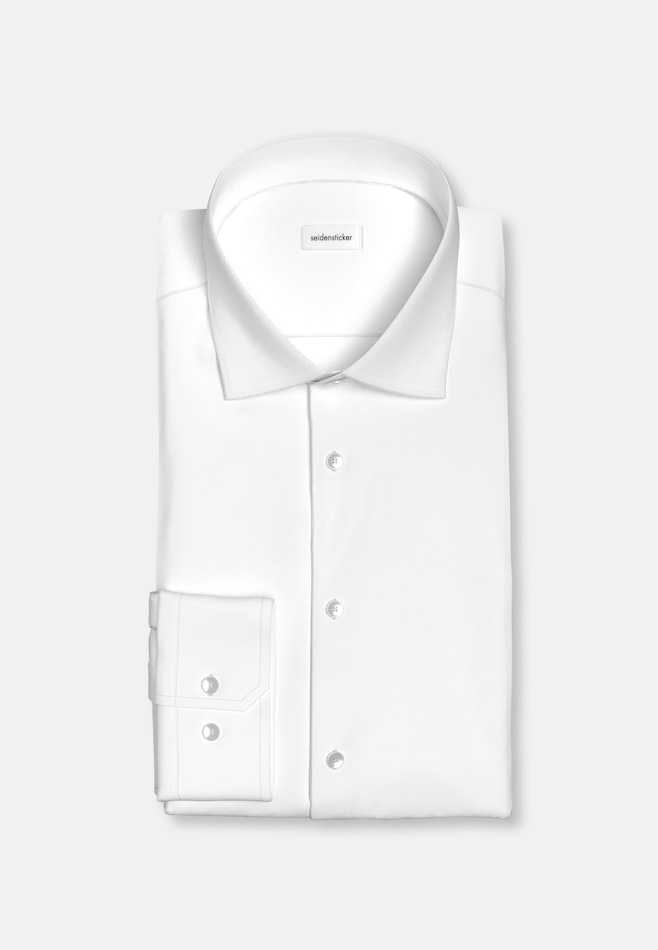 Shaped Chemise d'affaires Uni dans Blanc | Boutique en ligne Seidensticker