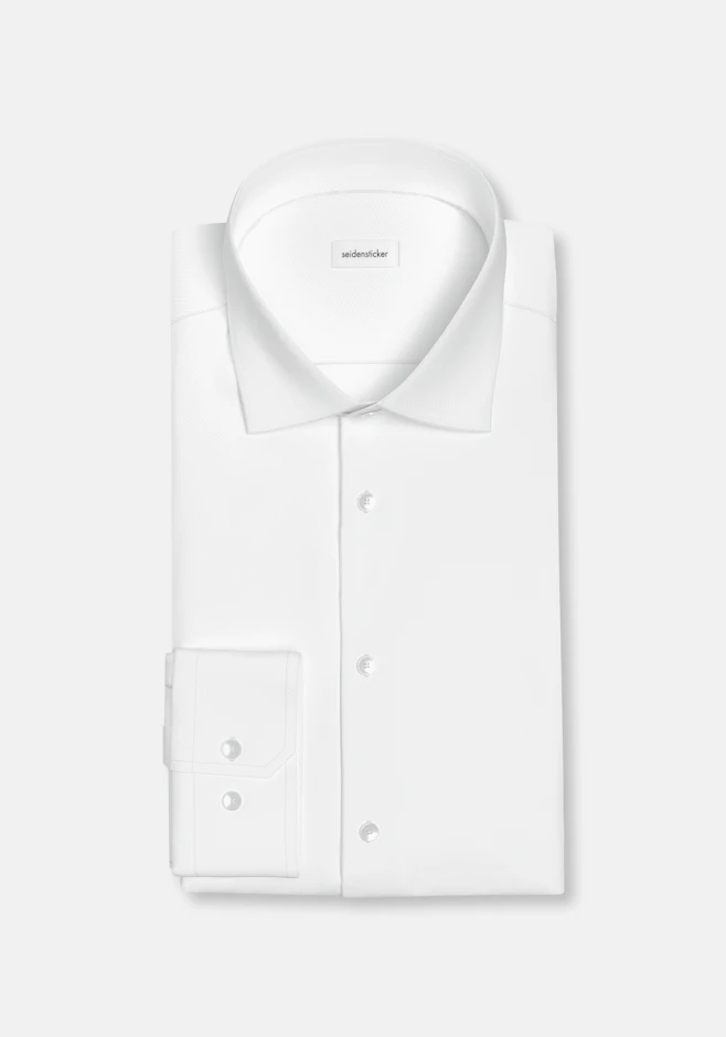 Shaped Business shirt Uni in White | Seidensticker online shop